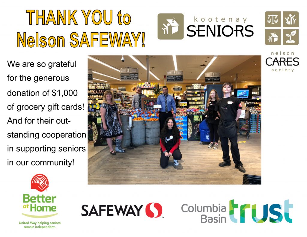 Thank You Safeway Nelson!
